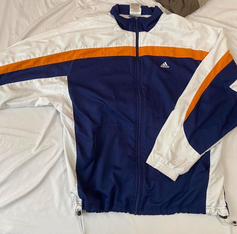 Adidas × Vintage Vintage Adidas Winbreaker Size US L / EU 52-54 / 3 - 1 Thumbnail