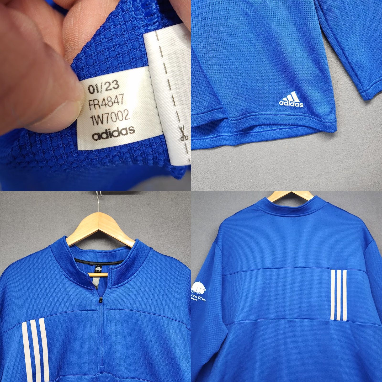 Adidas Adidas Launch1 ProForma 1/4 Zip Pullover Mens 3XL Blue Quarter Zip Athletic Big & Tall Men Casual Size US XXL / EU 58 / 5 - 8 Thumbnail