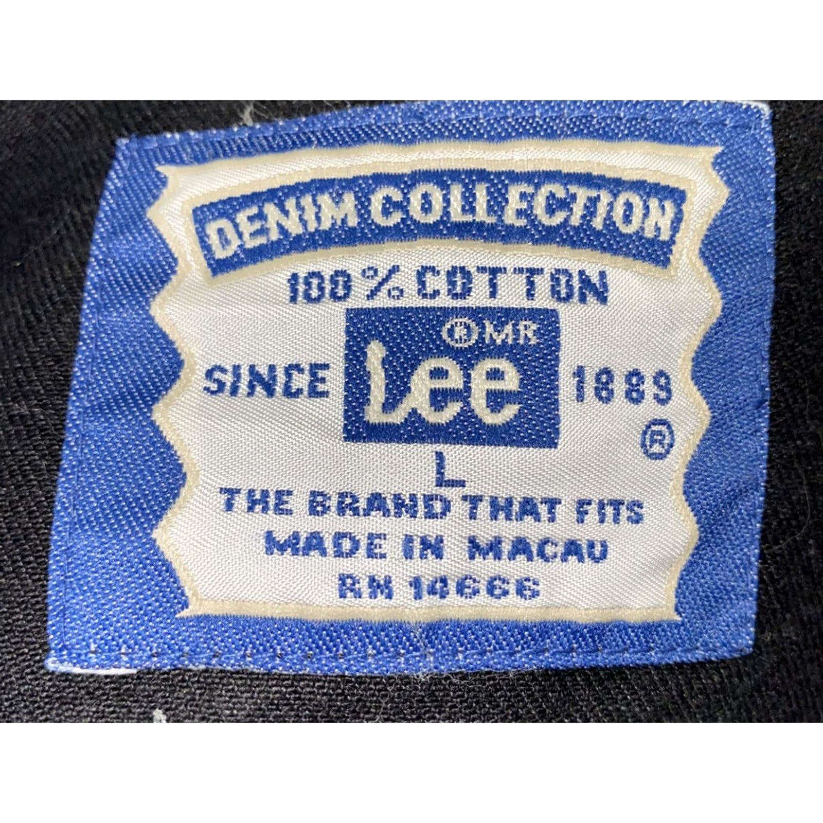 Lee Lee Jacket Button Front L Mens Black Lion Textured Size L Size L / US 10 / IT 46 - 7 Thumbnail