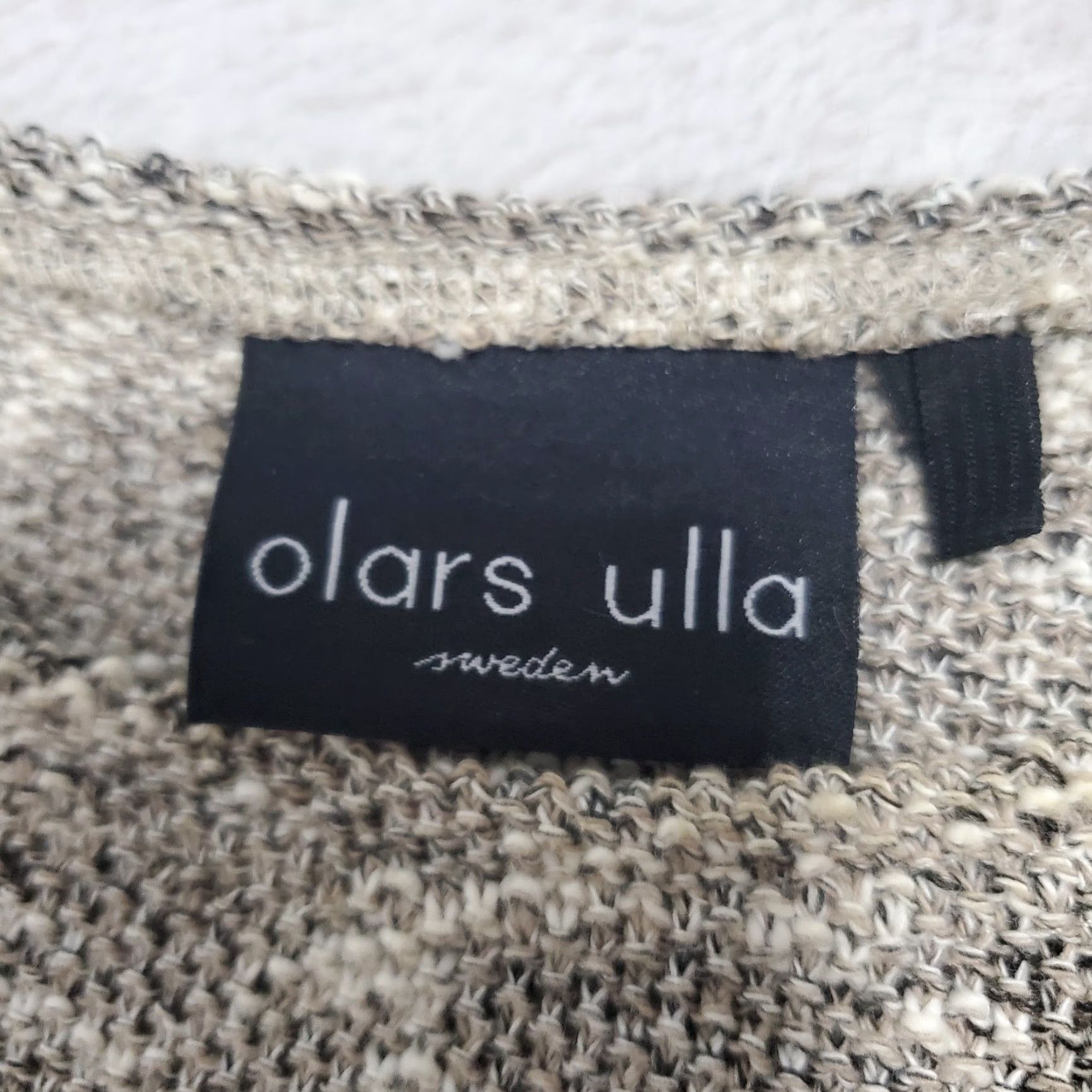 Vintage olars ulla sweden Sweater Women M Brown Cotton Blend 3/4 Sleeve Lagenlook Tunic Round Neck Casual Travel Size M / US 6-8 / IT 42-44 - 3 Thumbnail