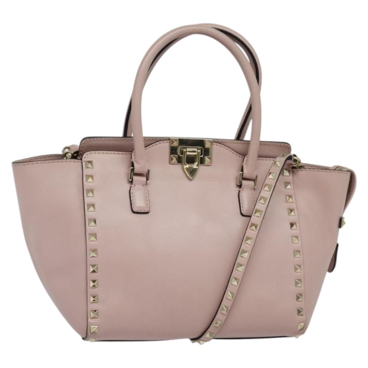 Valentino Valentino Garavani Rockstud Tote Rigid Leather Size ONE SIZE - 1 Thumbnail