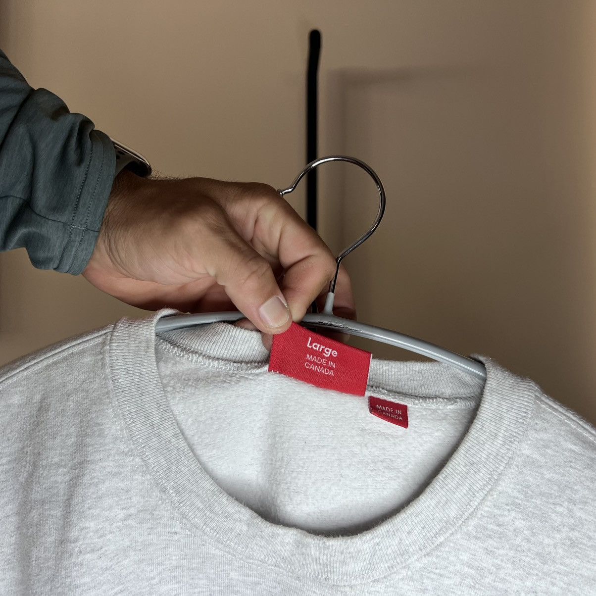 Supreme SUPREME FUTURE LOGO CREWNECK GREY Size US L / EU 52-54 / 3 - 4 Thumbnail