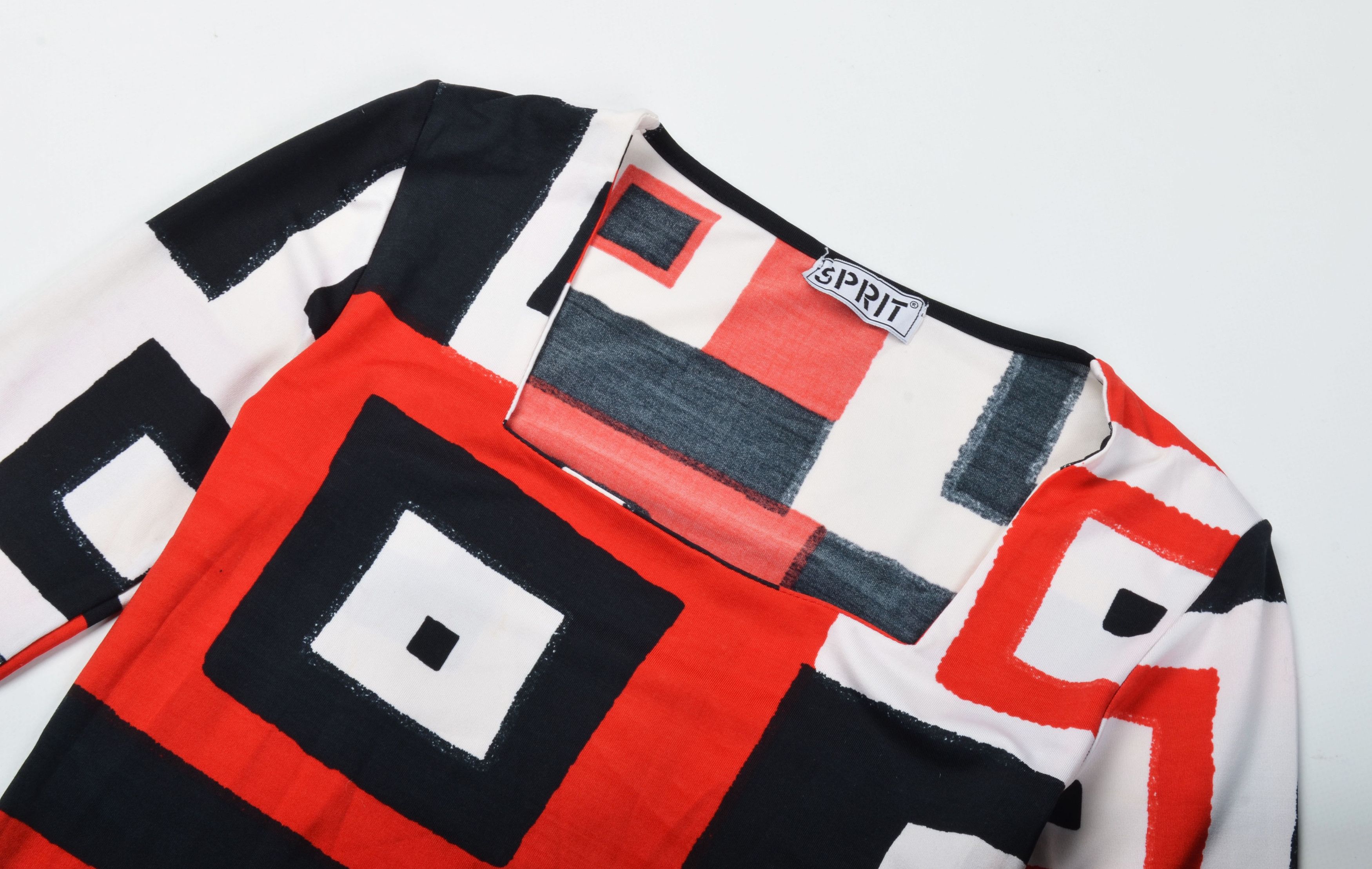 Esprit Vintage Esprit 90's Square Neck Geometric Print Top Size S / US 4 / IT 40 - 4 Thumbnail