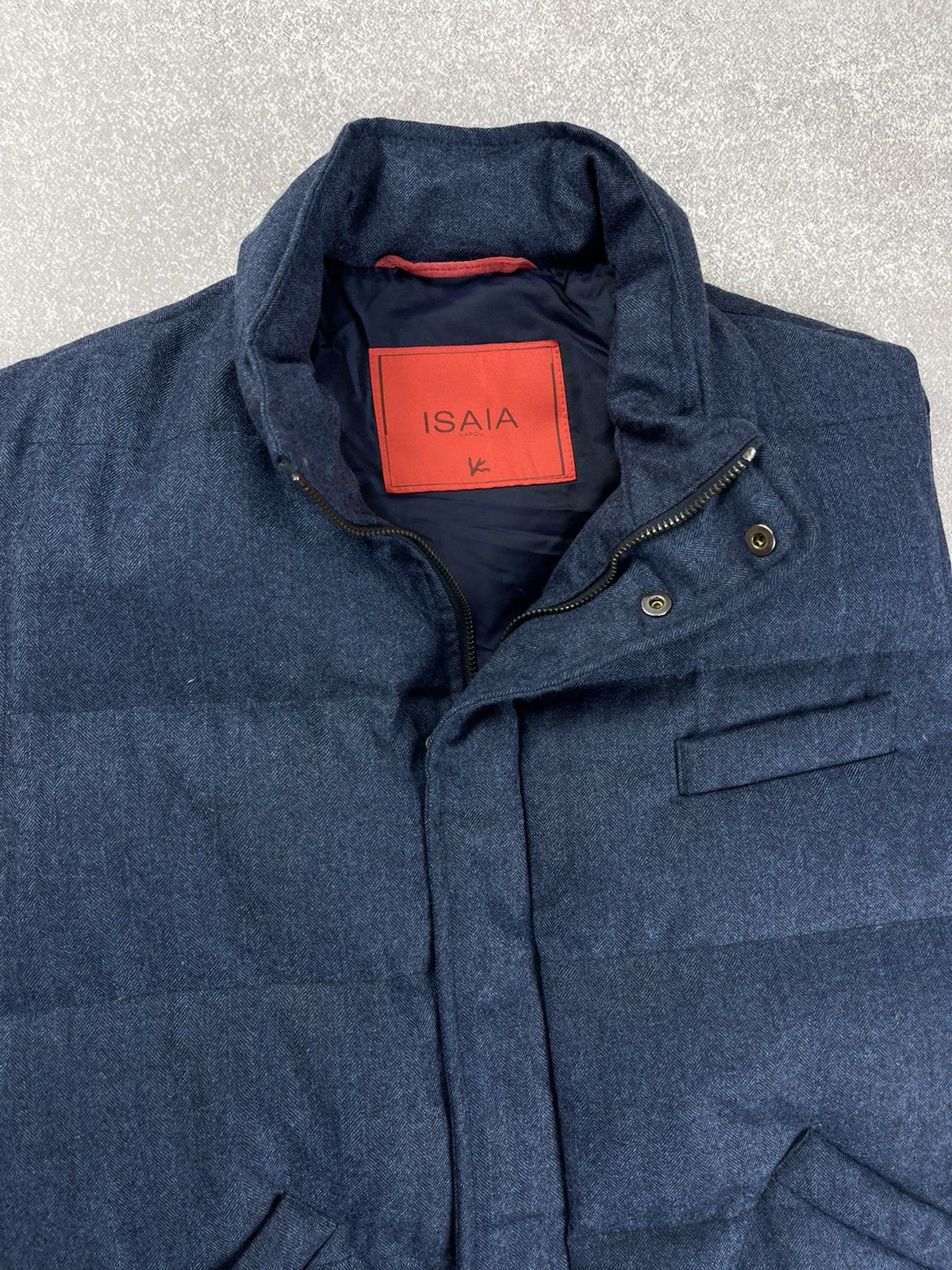 Isaia Isaia Lana Wool Down Puffer Vest Size 50 Size US M / EU 48-50 / 2 - 5 Thumbnail