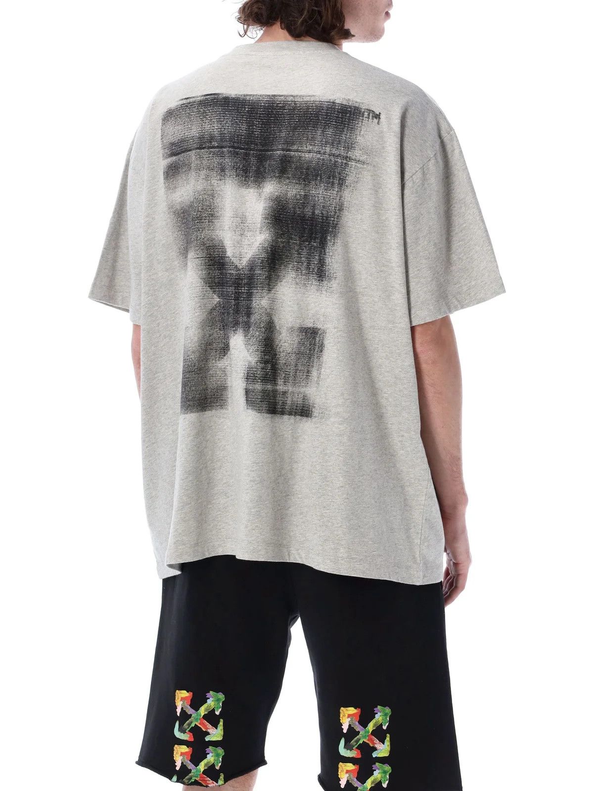 Off-White o1y0325 Logo Crewneck T-Shirt in Grey Size US S / EU 44-46 / 1 - 4 Thumbnail