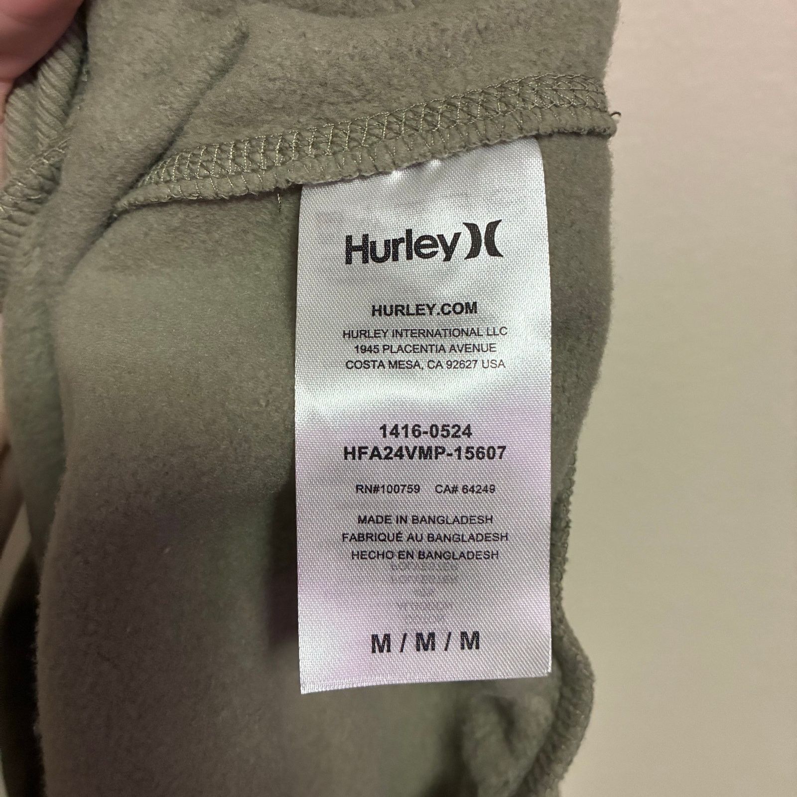 Hurley NWOT! Hurley Green Location Logo Hoodie Mens Size M Size US M / EU 48-50 / 2 - 3 Thumbnail