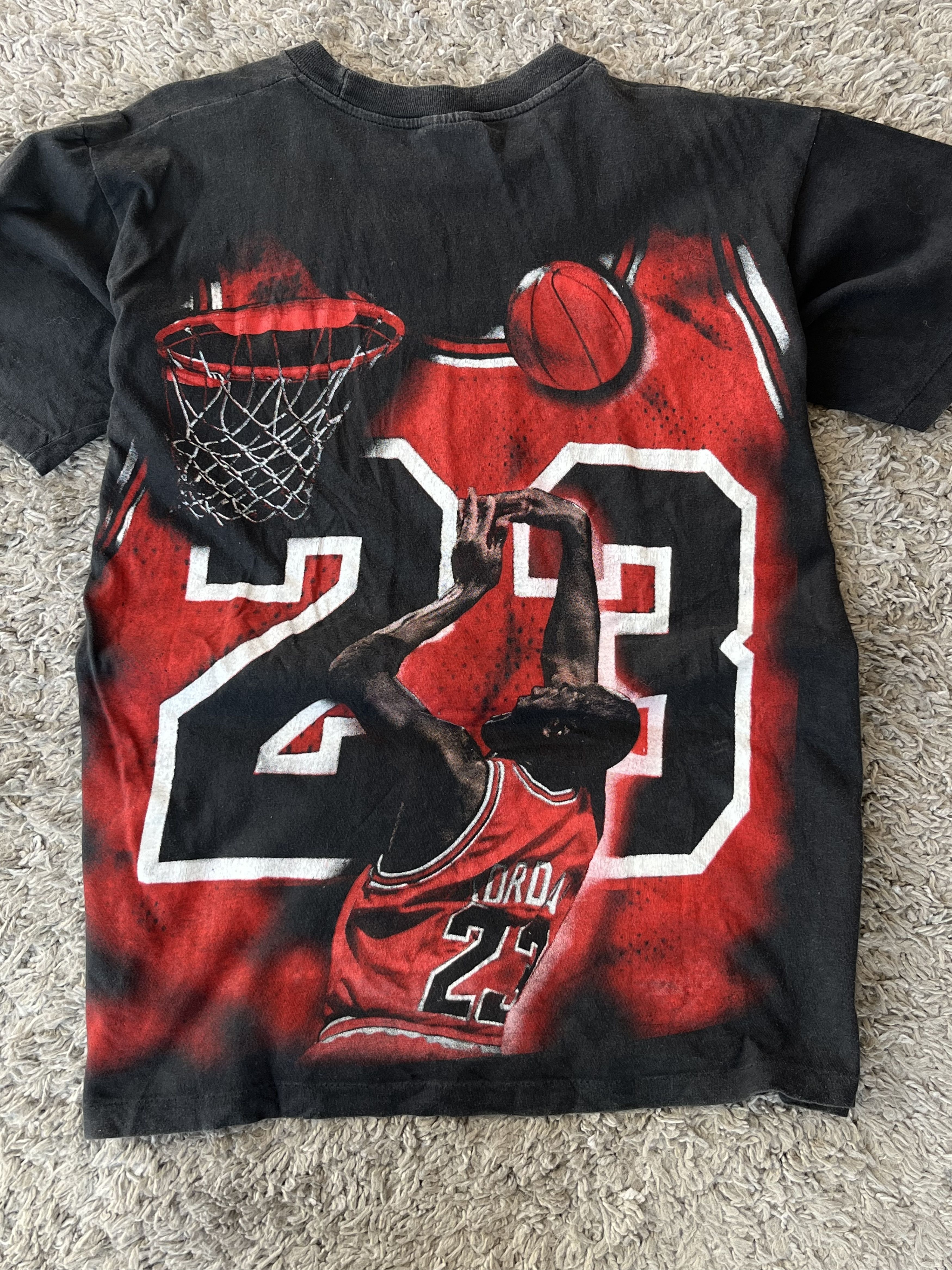 NBA MICHAEL JORDAN Chicago Bulls All Over Print Single Stitch Size US M / EU 48-50 / 2 - 9 Thumbnail