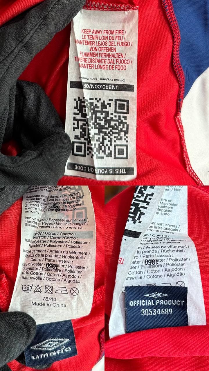 Umbro Umbro England Away Football shirt jersey Kit 2008 2009 2010 Size US M / EU 48-50 / 2 - 11 Thumbnail