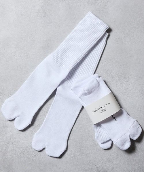 Number (N)ine Number nine PLAIN 2 PACK RIB TABI SOCKS Size ONE SIZE - 1 Thumbnail
