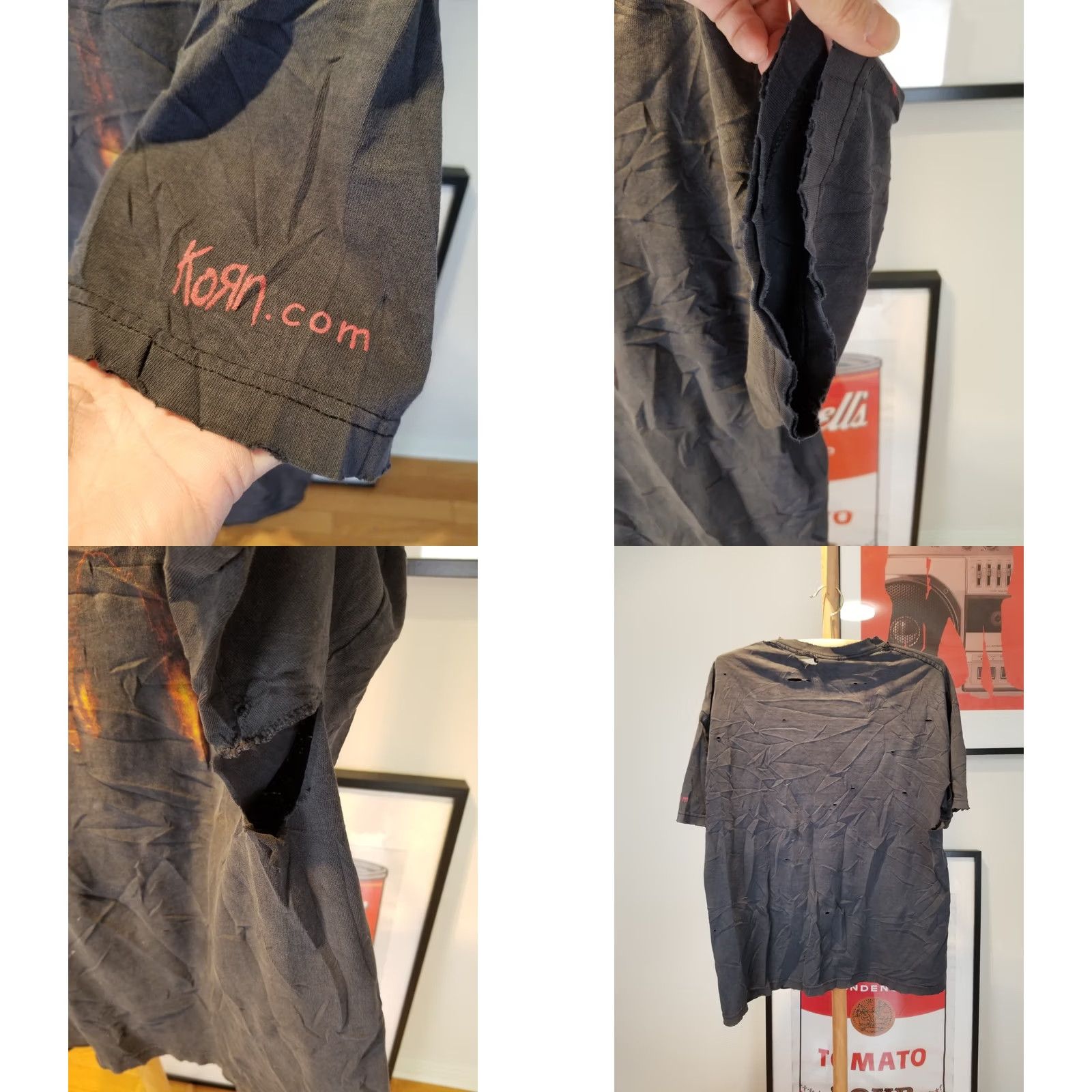 Vintage VINTAGE KORN HEAVY METAL DISTRESSED GIANT TAG T-SHIRT SZ XLARGE Shirt Mens XL Black 90s Reactivity Size US XL / EU 56 / 4 - 9 Thumbnail