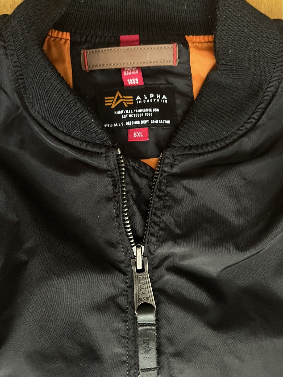 Alpha Industries ALPHA INDUSTRIES BOMBER JACKET BLACK. Size US XXL / EU 58 / 5 - 2 Thumbnail