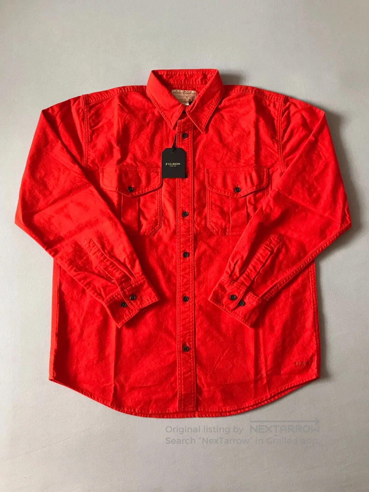 Filson Filson Flame Red Heavyweight Flannel Work Shirt. Size US M / EU 48-50 / 2 - 1 Thumbnail
