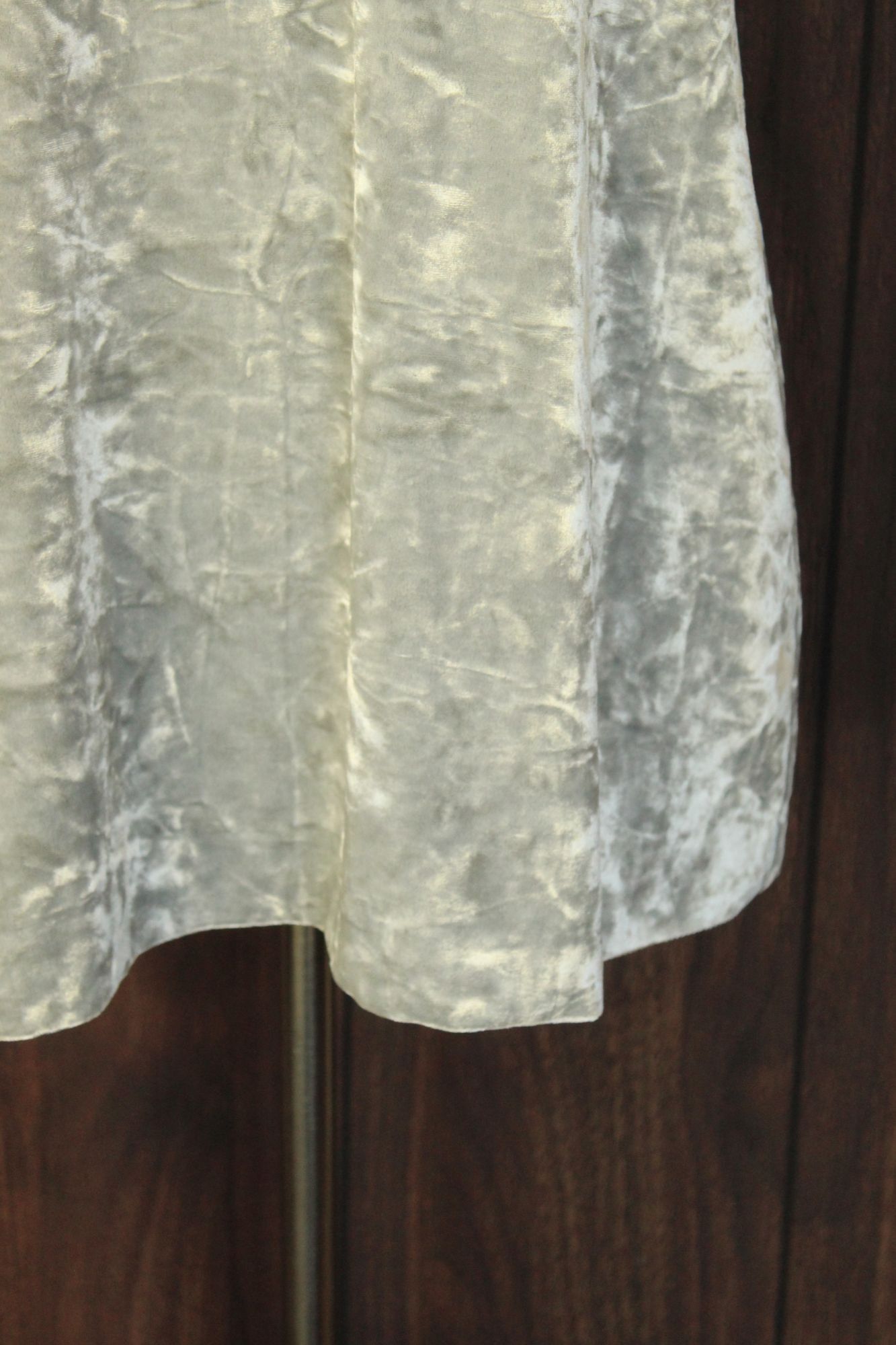 Other CeCe Dress, Silver Velvet Mini, Size 4, Racerback Size S / US 4 / IT 40 - 5 Thumbnail
