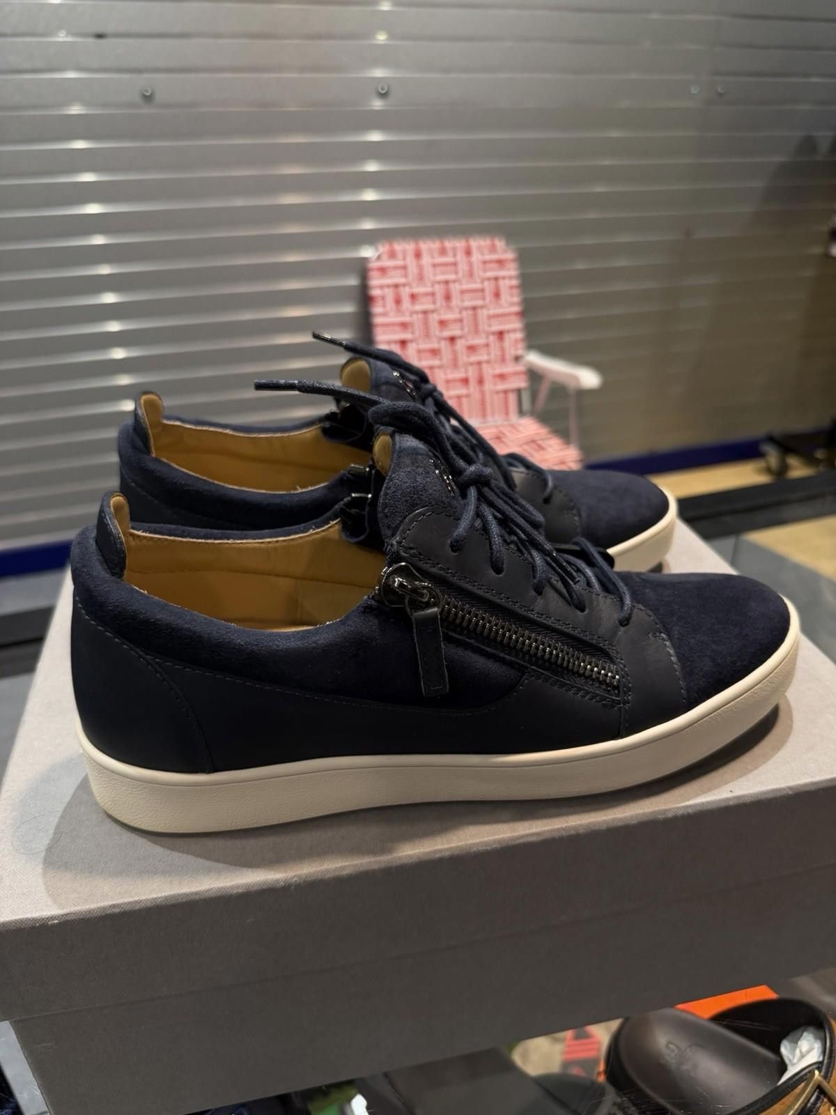 Giuseppe Zanotti Giuseppe Zanotti Frankie Blue Sneakers Size 42EU/9US Size US 9 / EU 42 - 2 Thumbnail