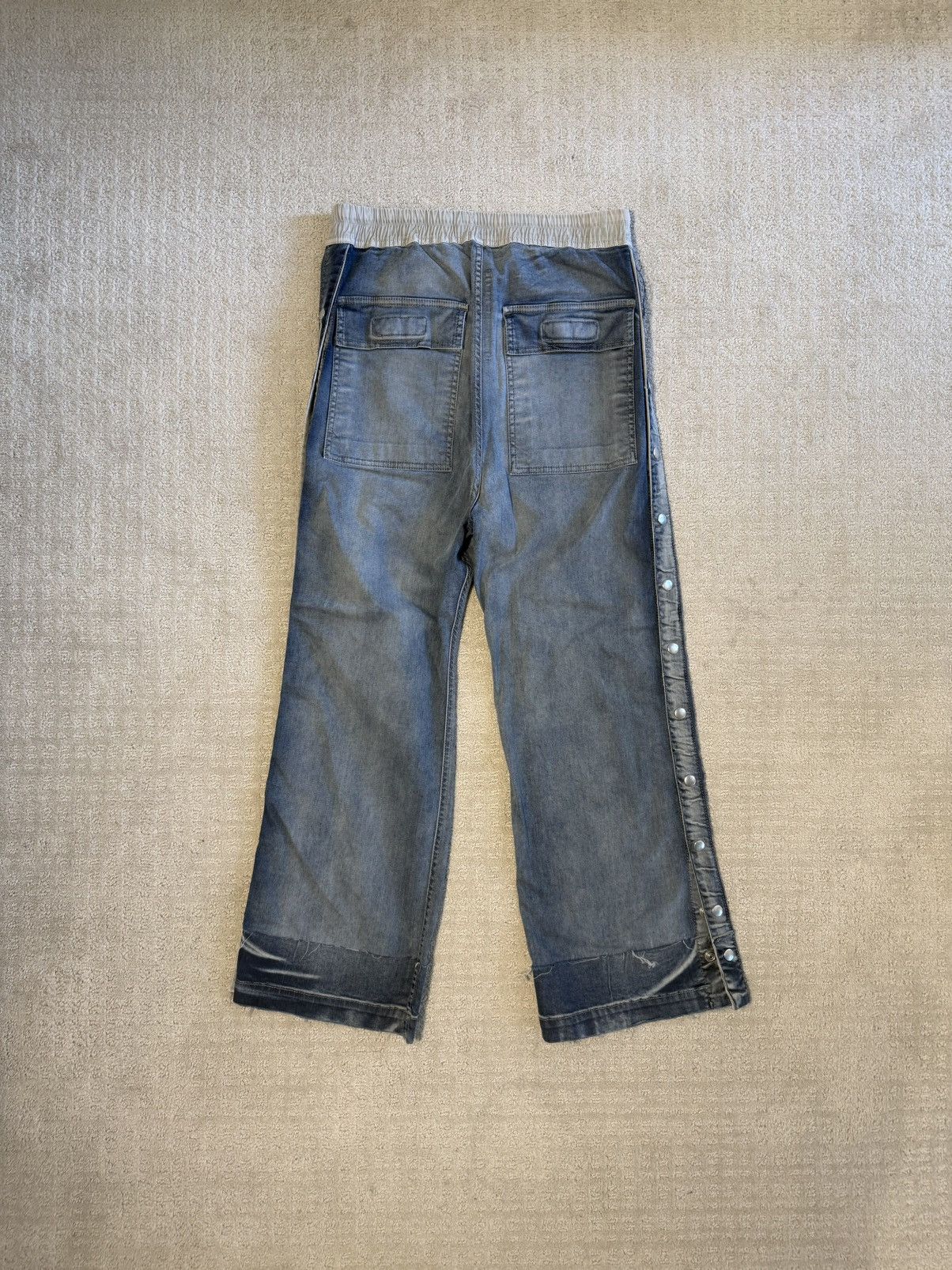 Rick Owens Rick Owen’s Pusher Hustler Denim Pants (Raw Cut Hem) Size US 30 / EU 46 - 3 Thumbnail