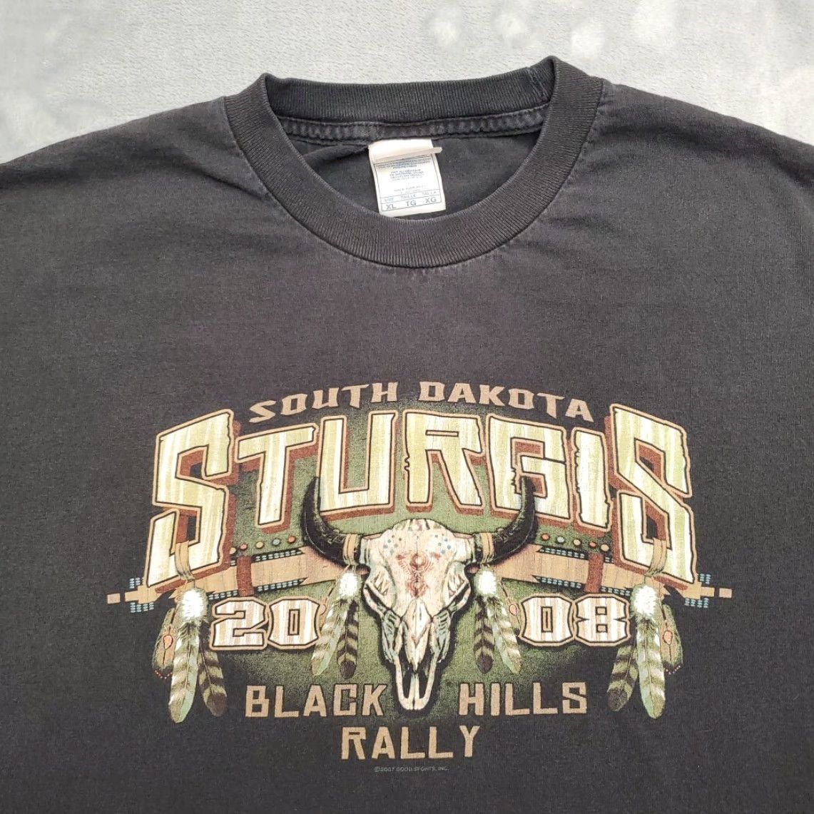 Etro VTG Sturgis Rally Shirt Men XL Black Biker 2008 Black Hills Motorcycle Y2K Retro Shirt Mens XL Black Hills Motorcycle Y2K Retro Size US XL / EU 56 / 4 - 3 Thumbnail