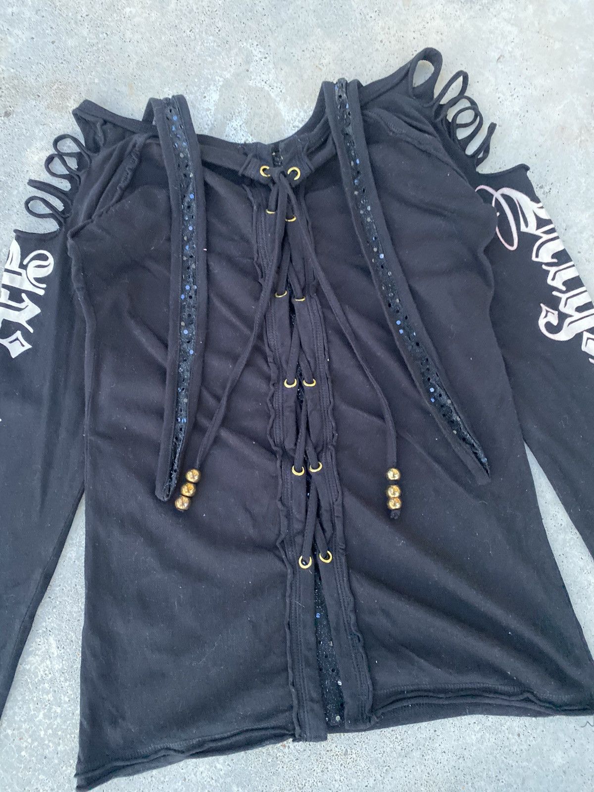 Japanese Brand Grunge Skull Gothic ifsixwasnine styled Goa Punk Tees Size XS / US 0-2 / IT 36-38 - 8 Thumbnail
