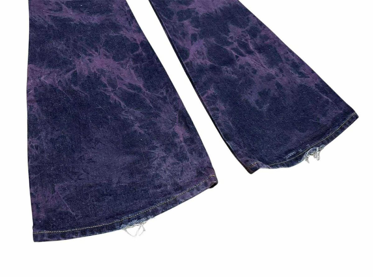Japanese Brand 🔥Y2K Vintage Blue Way Flared Denim Bootcut Acid Purple Size US 29 - 11 Thumbnail
