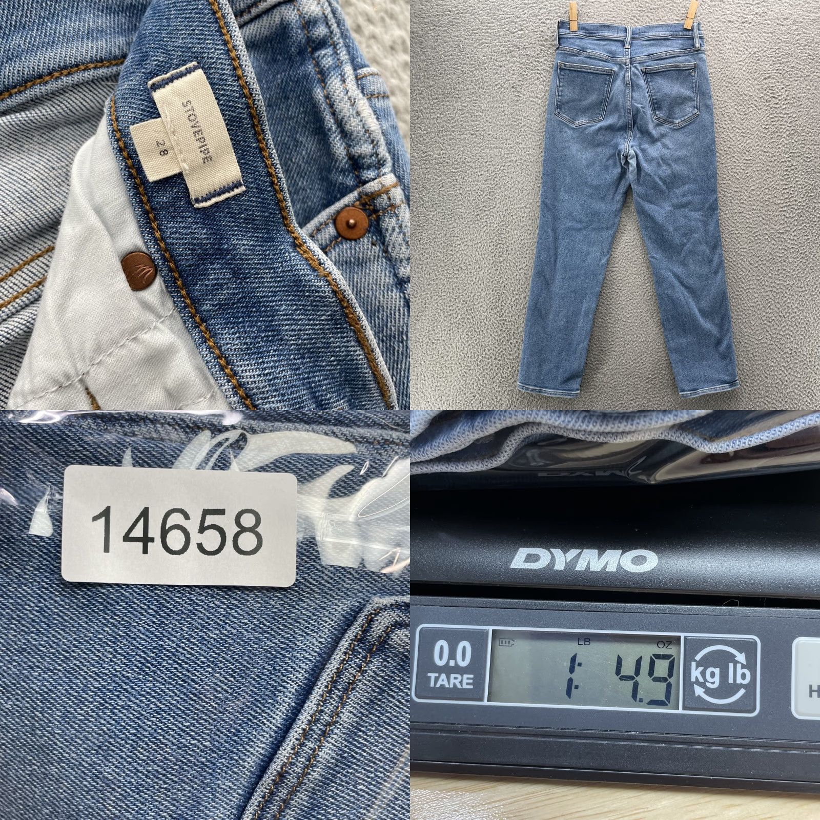 Madewell Madewell Stovepipe Jeans Womens 28 Slim Straight Boho Chic Academia Classic 90s Size 28" / US 6 / IT 42 - 8 Thumbnail