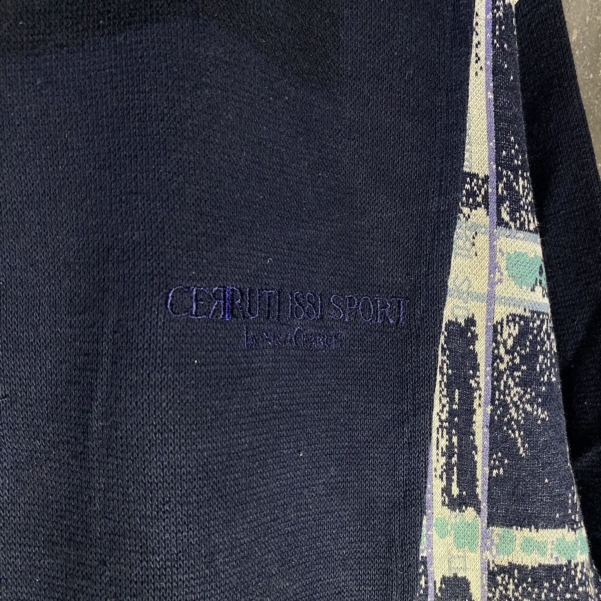Cerruti 1881 × Vintage CERRUTI 1881 HALFBUTTON SWEATHERSHIRT Size US L / EU 52-54 / 3 - 5 Thumbnail