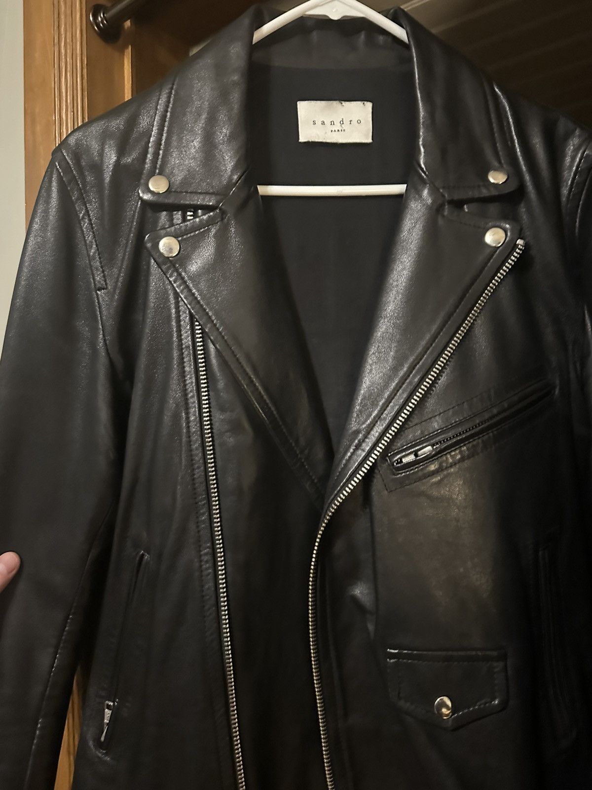Sandro Sandro Leather Double Rider Size US M / EU 48-50 / 2 - 3 Thumbnail