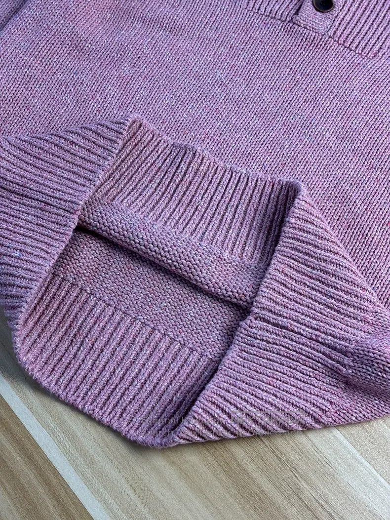 Aime Leon Dore Chunky Henry Neck Knit Sweater