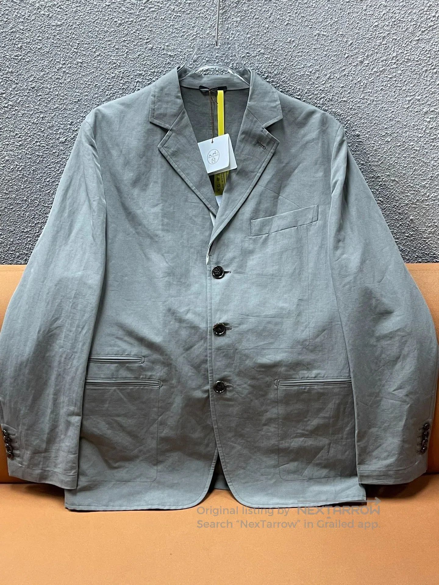 Hermes Hermes Linen Blend Lapel Single. Size US M / EU 48-50 / 2 - 1 Thumbnail