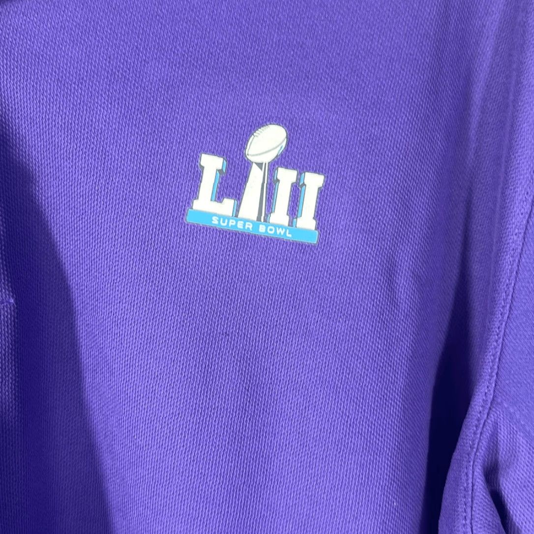 NFL NFL Pro Line Fanatics Super Bowl 52 LII Purple Mens Polo Shirt Large size L Size US XL / EU 56 / 4 - 2 Thumbnail