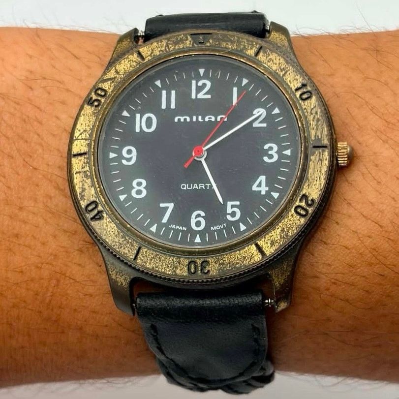 Other Gold & Black Milan Men’s Watch Size ONE SIZE - 2 Thumbnail