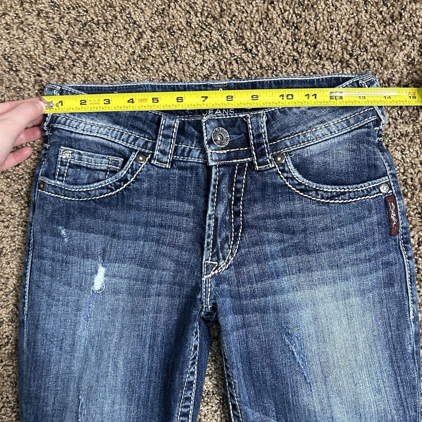 Silver Jeans Co. Silver Suki Surplus Capris Low-Rise Denim Jeans Size 26 Size 26" / US 2 / IT 38 - 13 Thumbnail