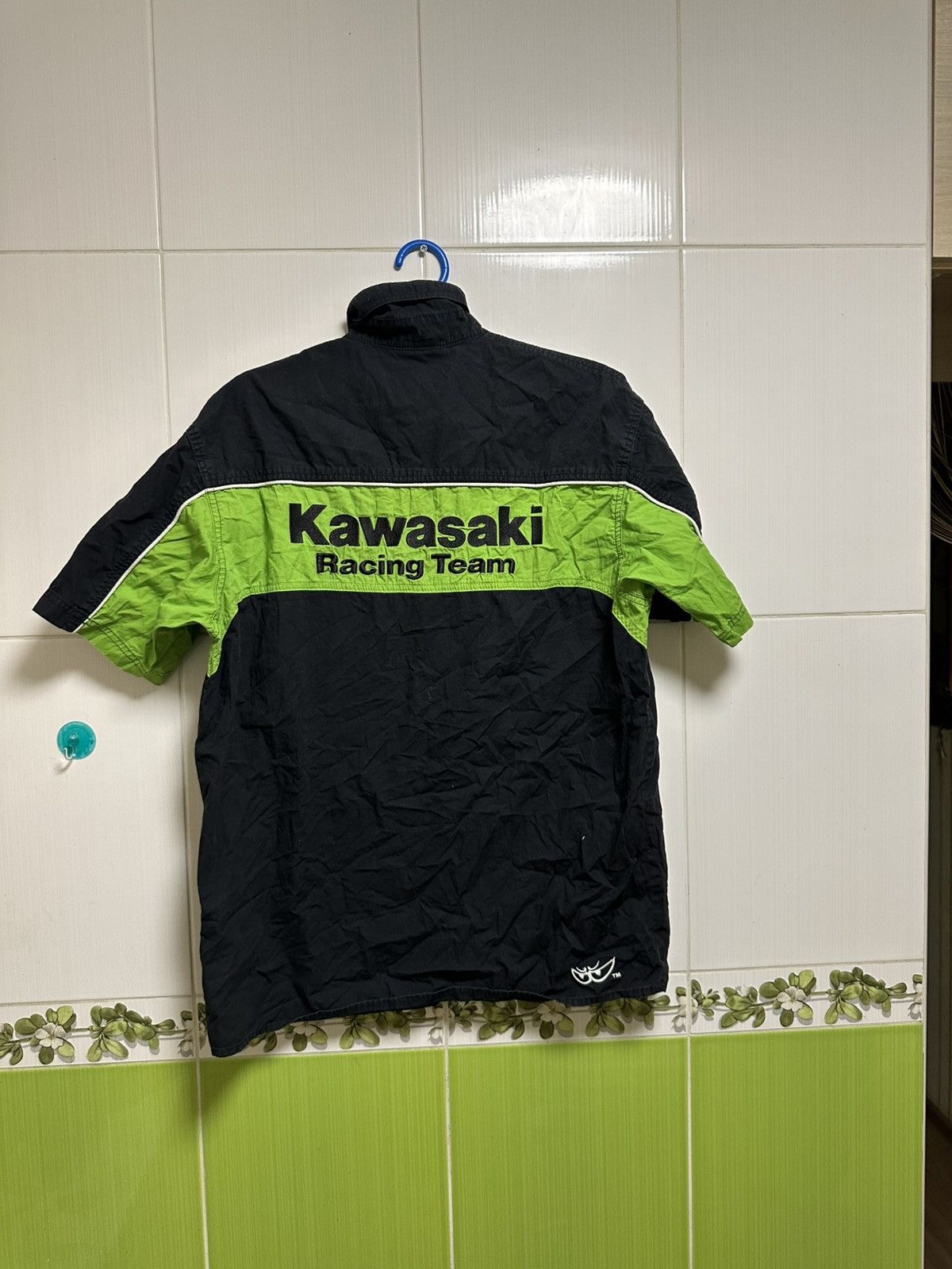 Vintage vintage 2002 Kawasaki team racing eckl button up shirt Size US M / EU 48-50 / 2 - 7 Thumbnail