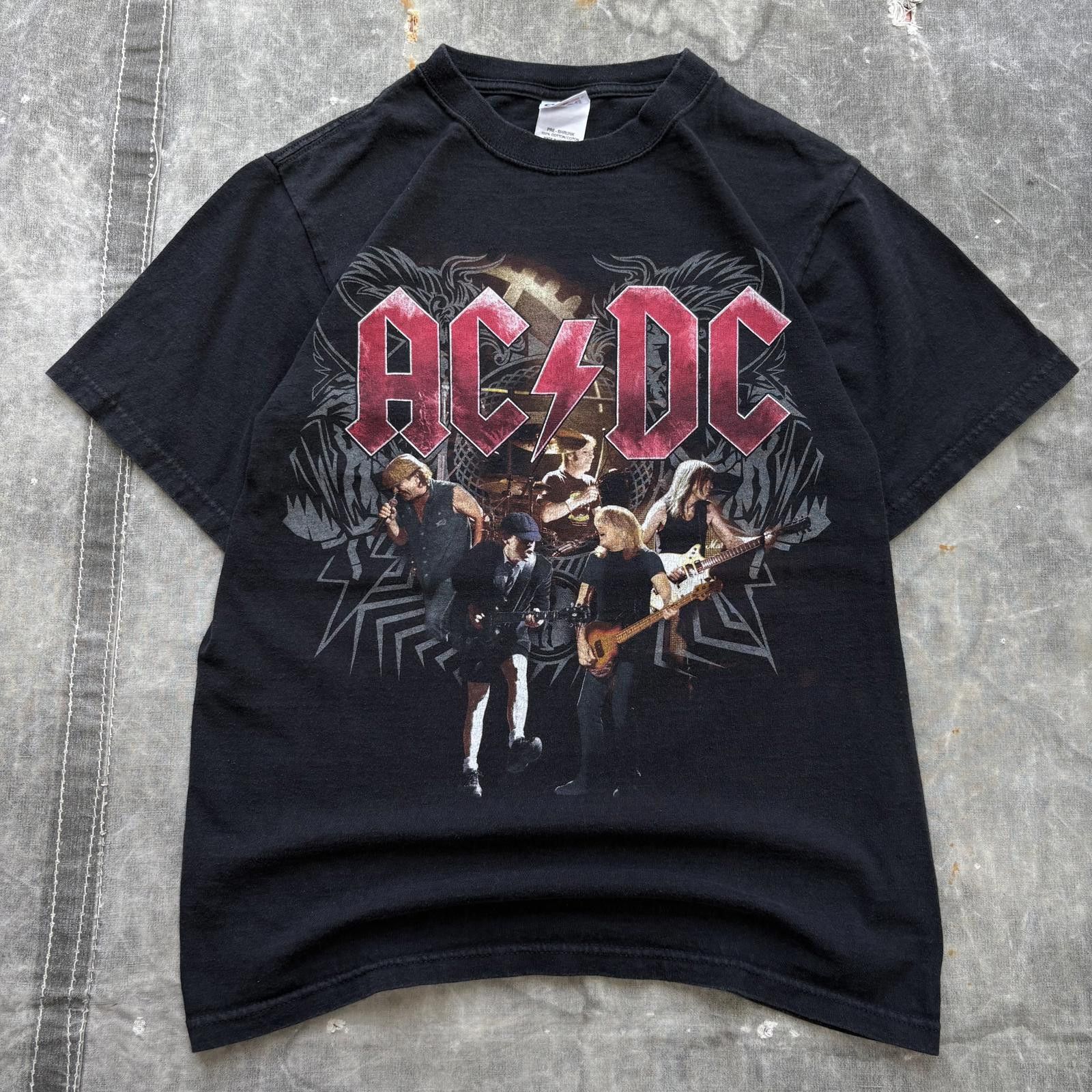 AC/DC Vintage Y2K AC/DC Black Ice Grunge Rock Music Band Shirt Size US S / EU 44-46 / 1 - 1 Thumbnail