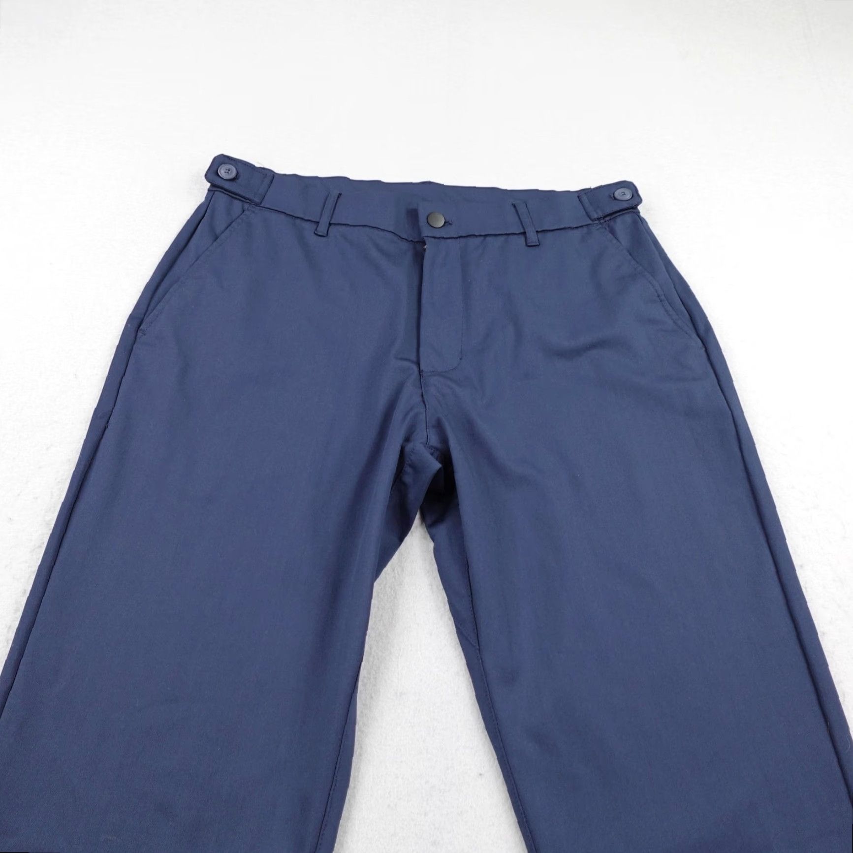 YoungLA YoungLA Pants Mens 34L Straight Chino Slacks Blue 32 Inseam Office Tech Performance Slim Pockets Logo Breachable Blue Size US 34 / EU 50 - 2 Thumbnail
