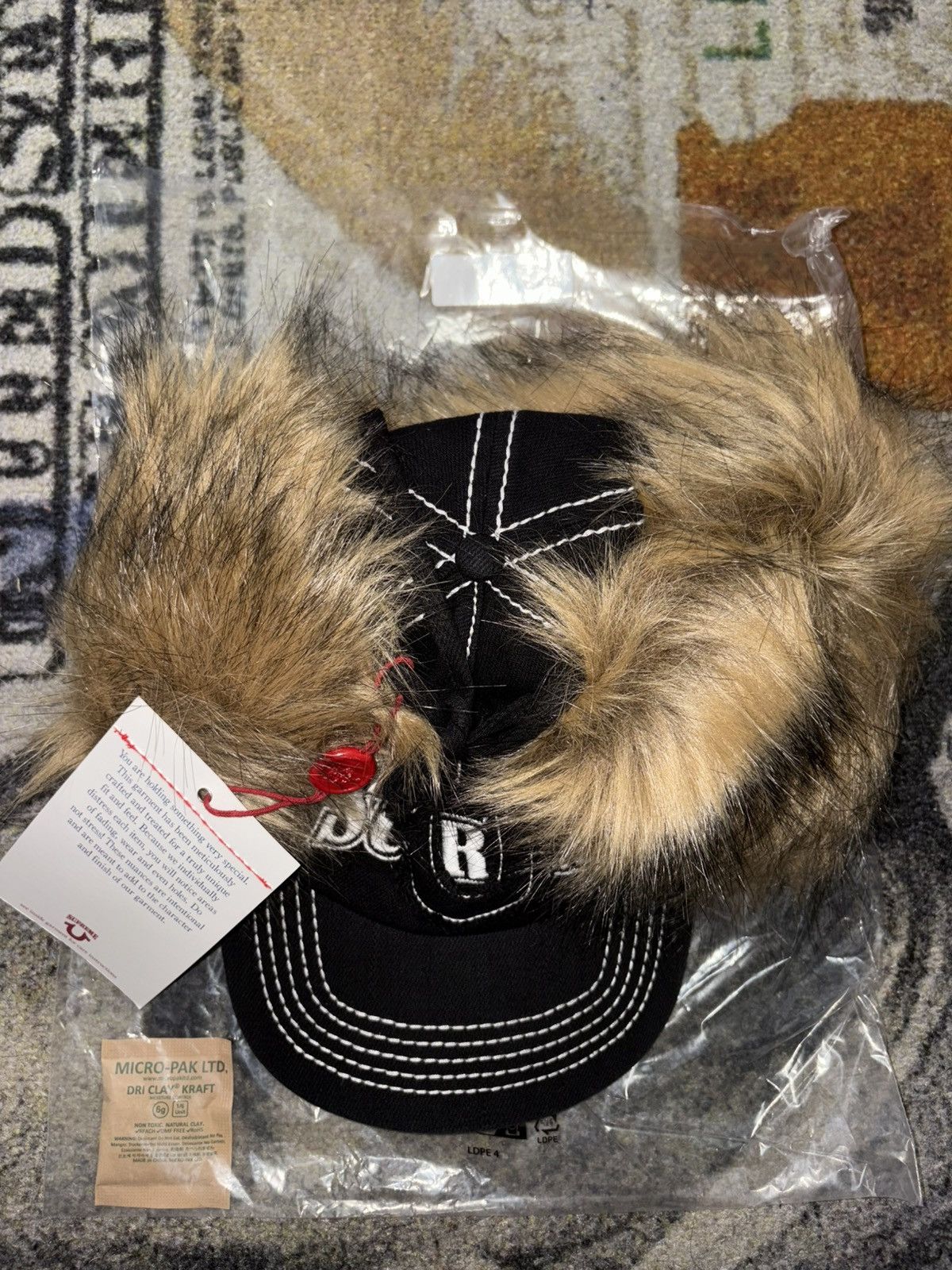 Supreme × True Religion Supreme True Religion Earflap 5-Panel Hat (SMALL/MEDIUM) Size ONE SIZE - 4 Thumbnail