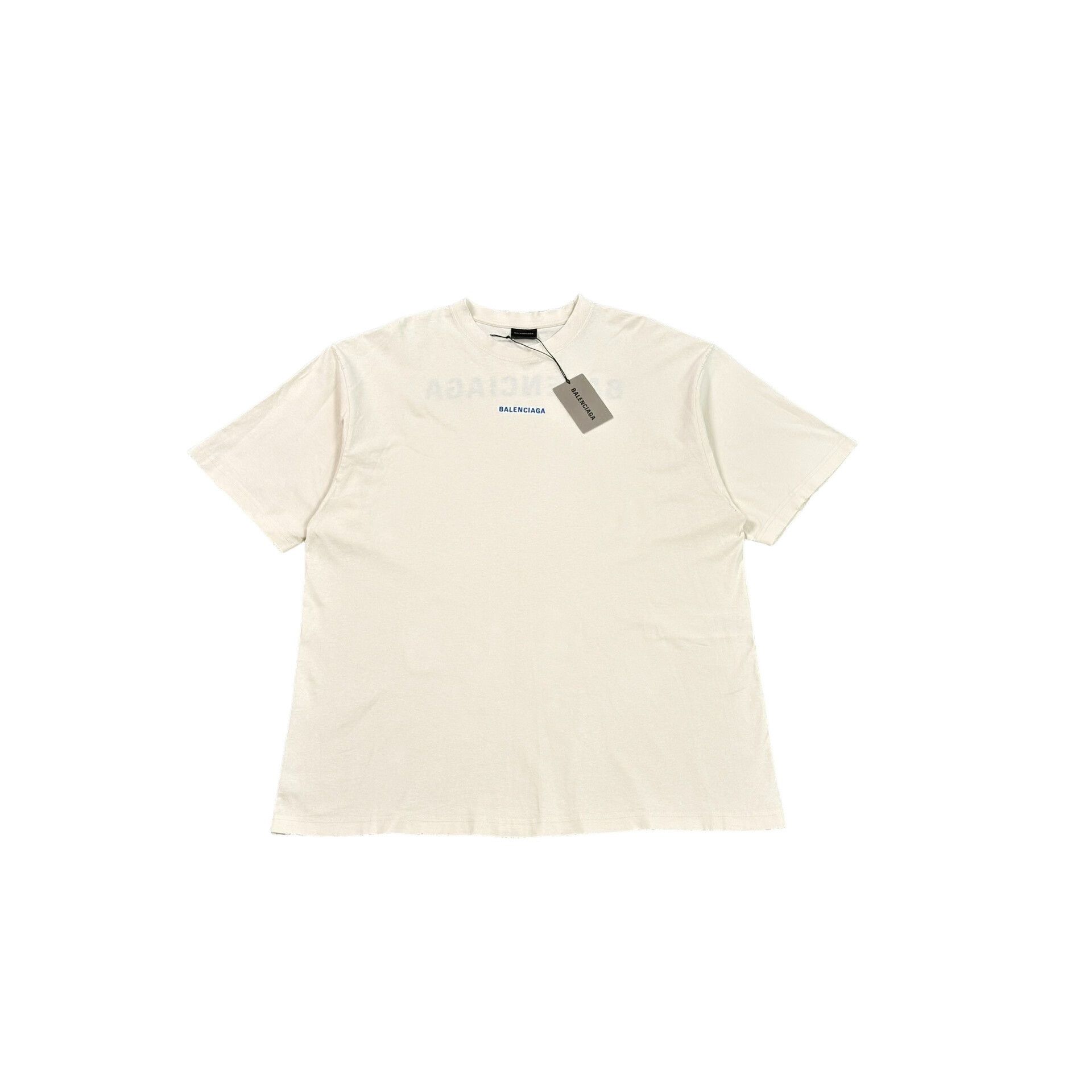 Balenciaga Balenciaga Distressed Logo T-Shirt XL Size US XL / EU 56 / 4 - 1 Thumbnail