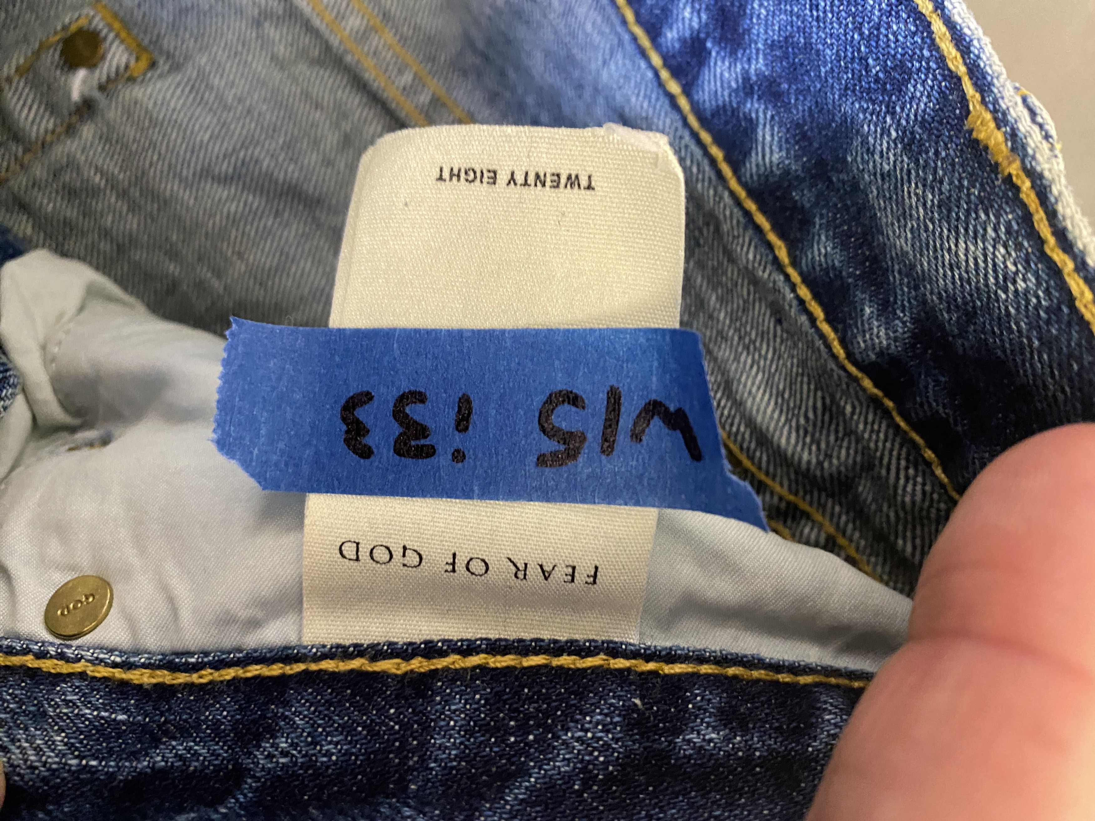 Fear of God NWOT FEAR OF GOD INDIGO DISTRESSED DENIM JEANS Size US 28 / EU 44 - 5 Thumbnail