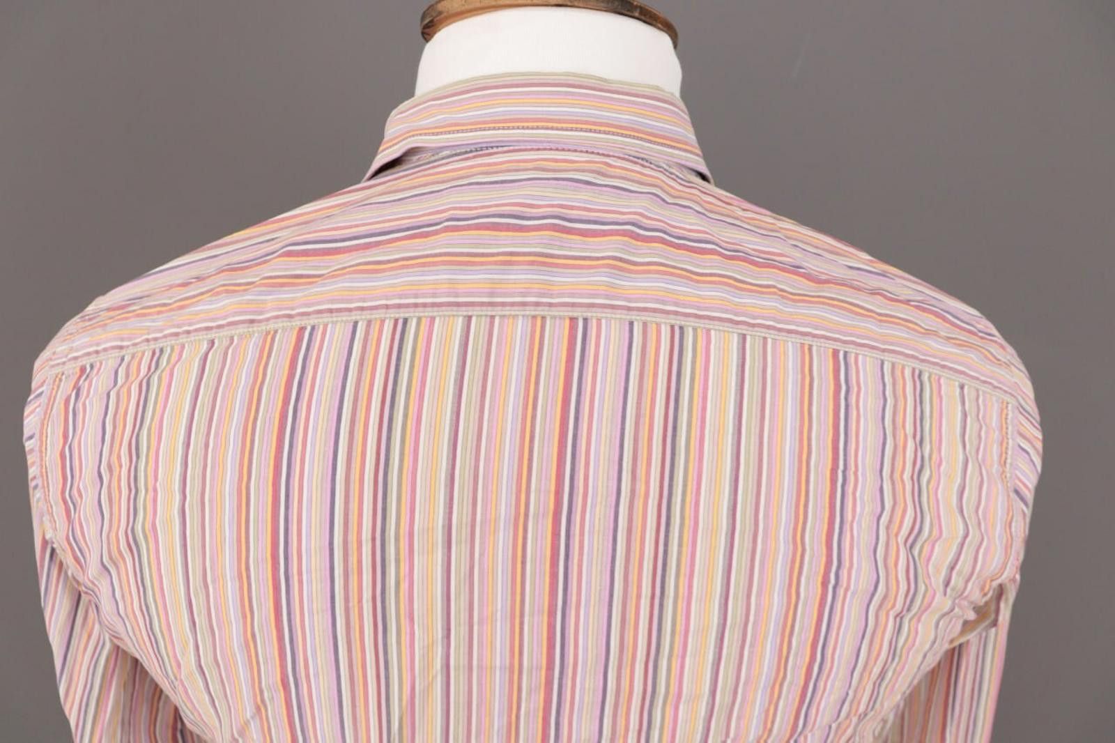 Etro Etro Multicolor Stripe Long Sleeve Button Down Shirt Size 39 Size US M / EU 48-50 / 2 - 10 Thumbnail
