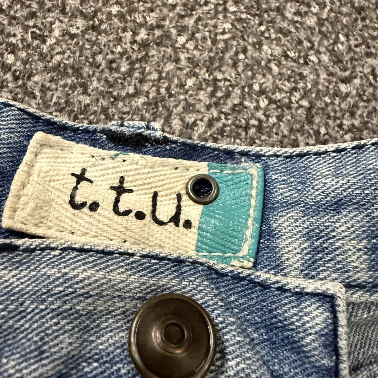 14th Addiction 🔥Japanese Double Layer Ttu Knit Distressed Denim y2k Style Size US 30 / EU 46 - 17 Thumbnail