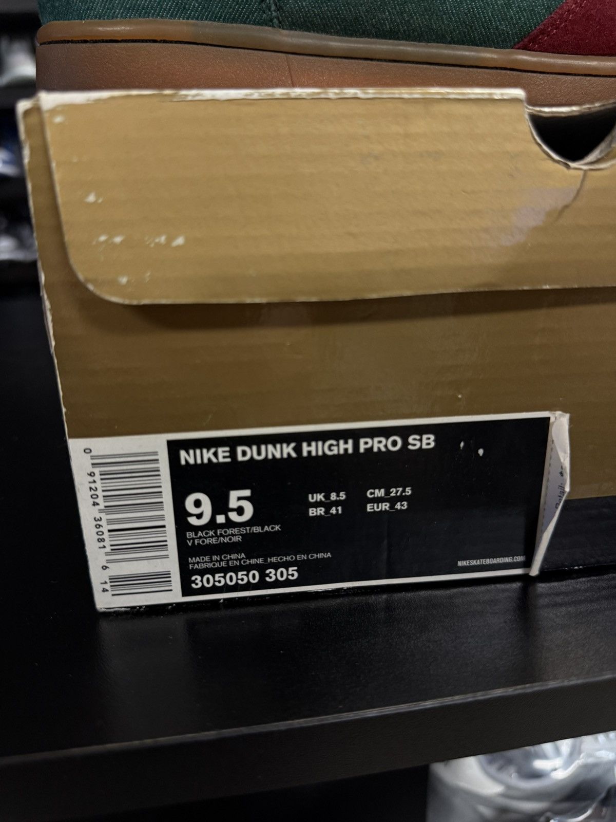 Nike Size 9.5- Nike SB Dunk High Pro Goofy Boy (305050-305) RARE Size US 9.5 / EU 42-43 - 17 Thumbnail