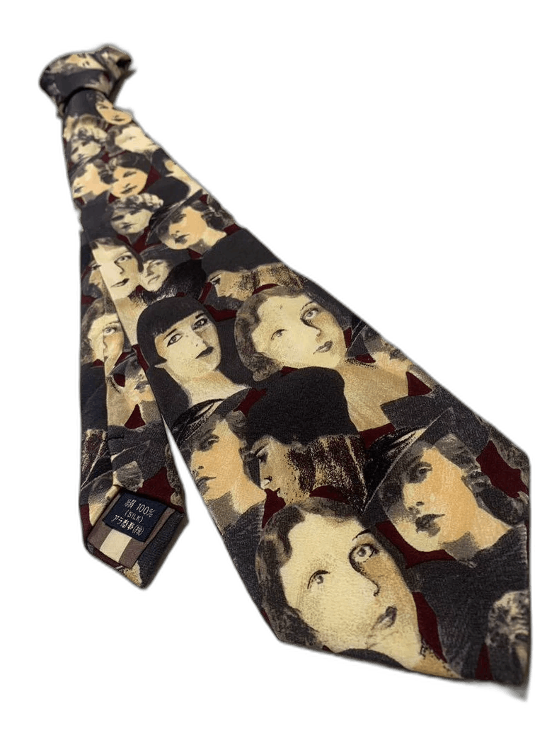 Jean Paul Gaultier Jean Paul Gaultier Faces Design Tie Size ONE SIZE - 1 Thumbnail