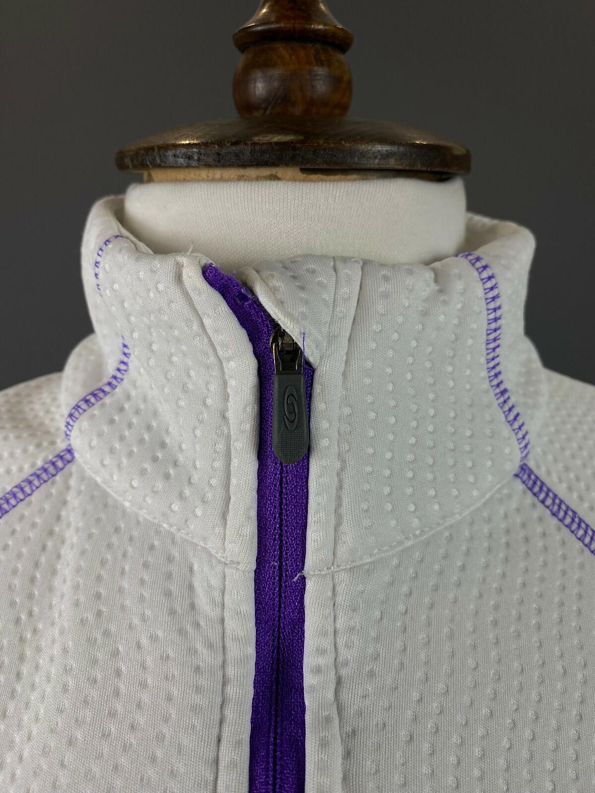 Salomon Salomon White Full Zip Long Sleeve Ski Fleece Sweater Size M Size M / US 6-8 / IT 42-44 - 2 Thumbnail