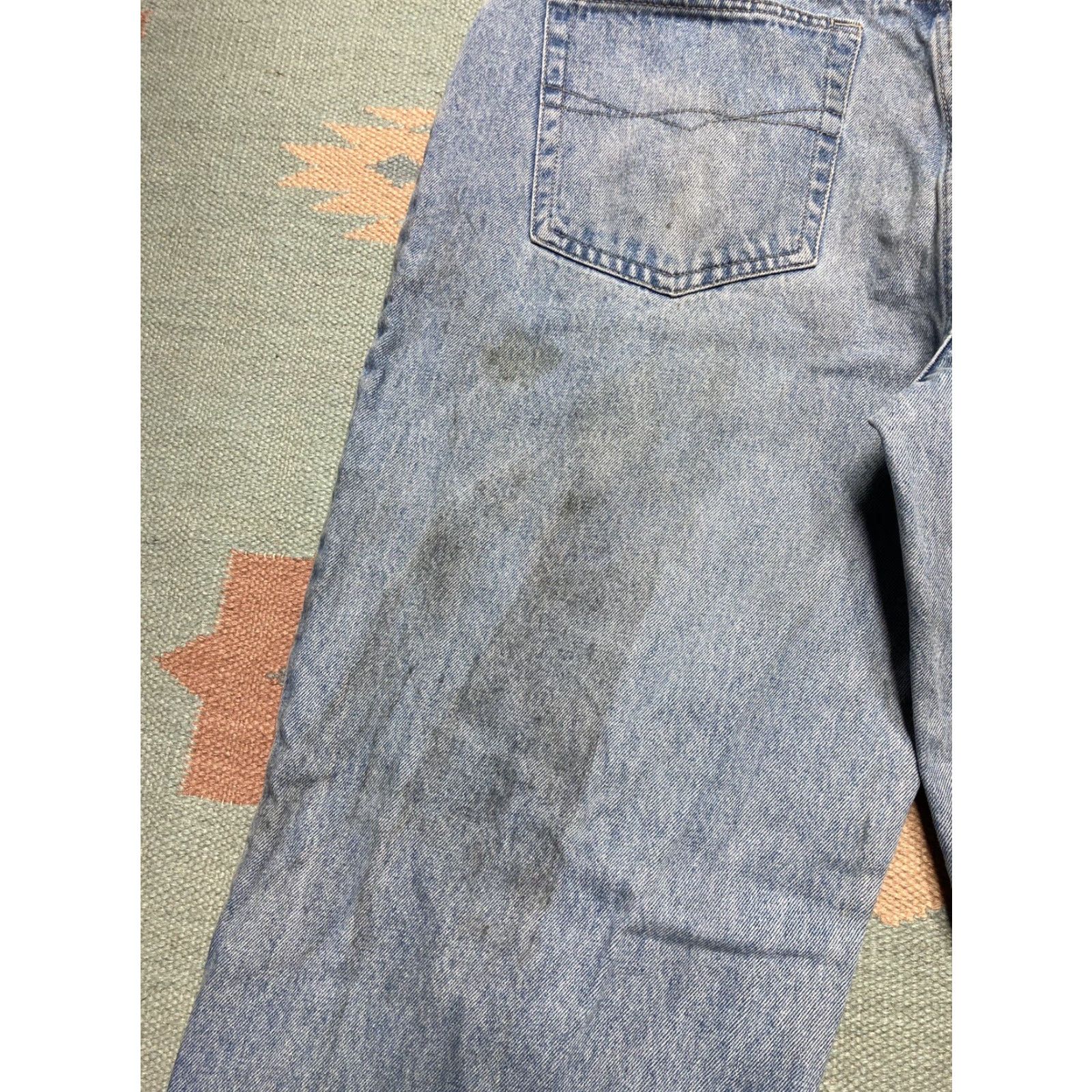 Vintage VINTAGE Culture Jeans Men 36x31 Blue Distressed Wide-Leg Grunge Skater 90s 2000s Jeans Size US 36 / EU 52 - 4 Thumbnail