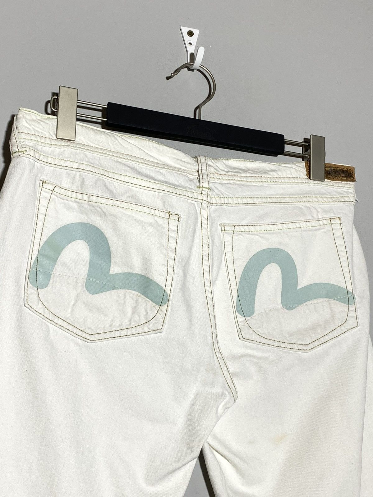 Evisu × Puma Evisu x Puma Vintage White Denim Shorts Rare Item Size US 32 / EU 48 - 4 Thumbnail