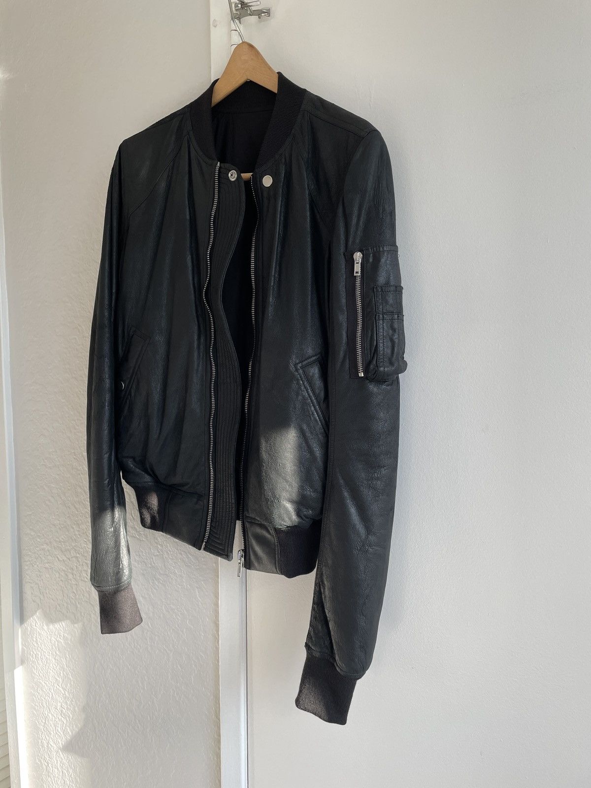 Rick Owens Rick Owens Sisyphus Lambskin Bomber Jacket Size US M / EU 48-50 / 2 - 9 Thumbnail