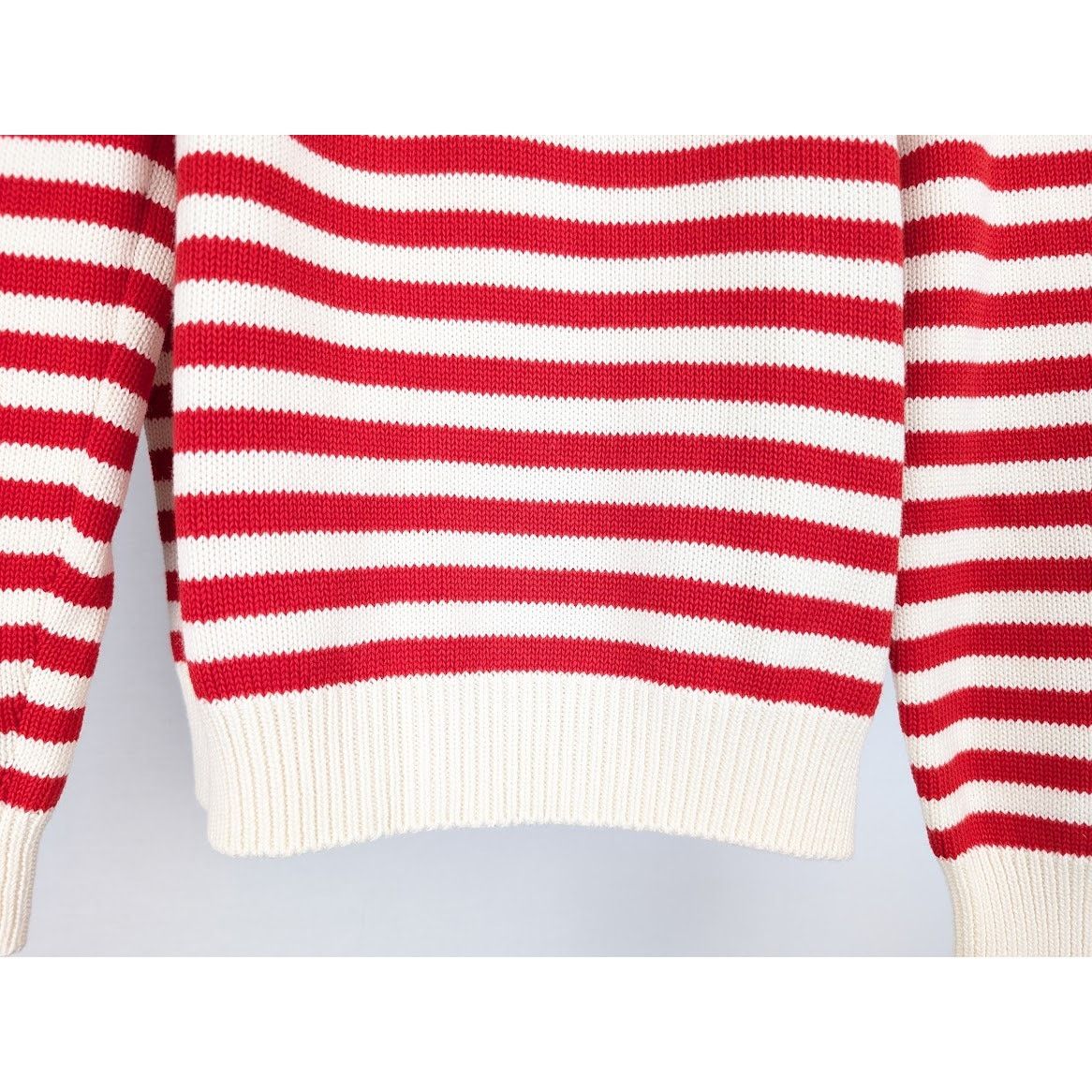 Gucci o1rshd1 Wool Cotton Long Sleeve Crewneck Sweatshirt Ivory Size US XL / EU 56 / 4 - 7 Thumbnail
