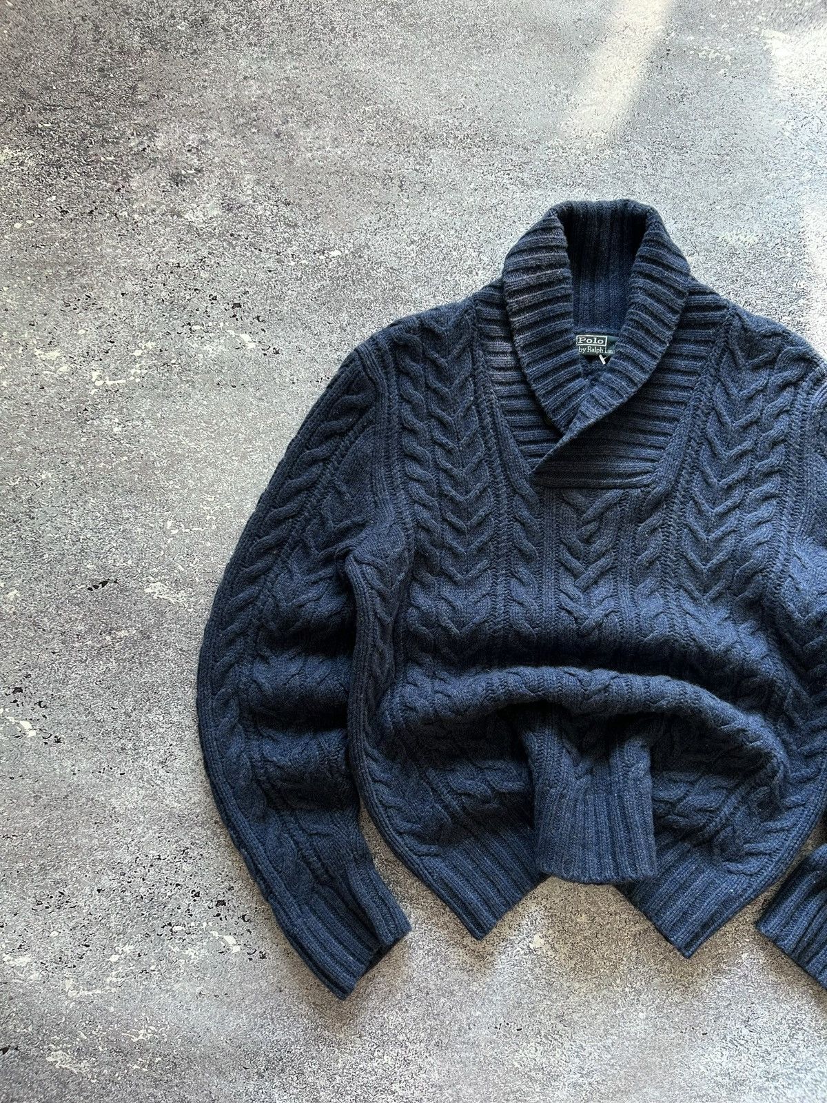 トップス 90s Polo Ralph Lauren \"HAND KNIT\" Cable Vintage 90s Polo Ralph Lauren Hand Knit Cable Roll Neck