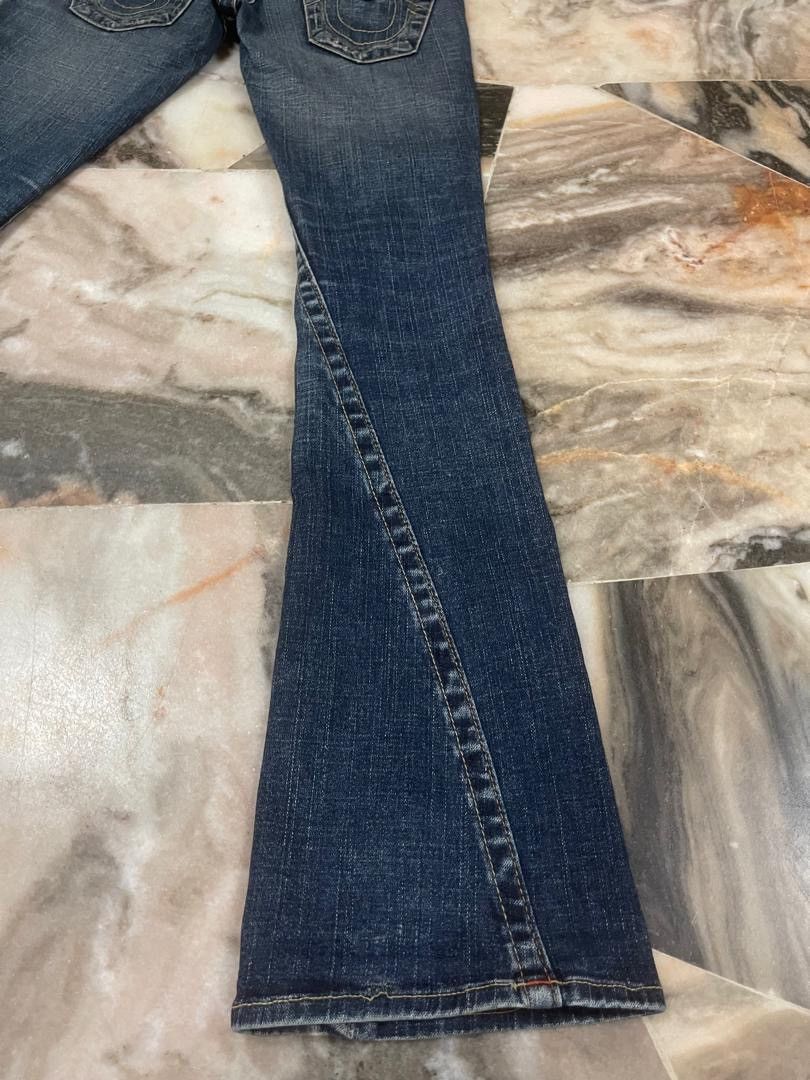 Tornado Mart Vintage True Religion Flare Denim Jeans Size 28" / US 6 / IT 42 - 13 Thumbnail