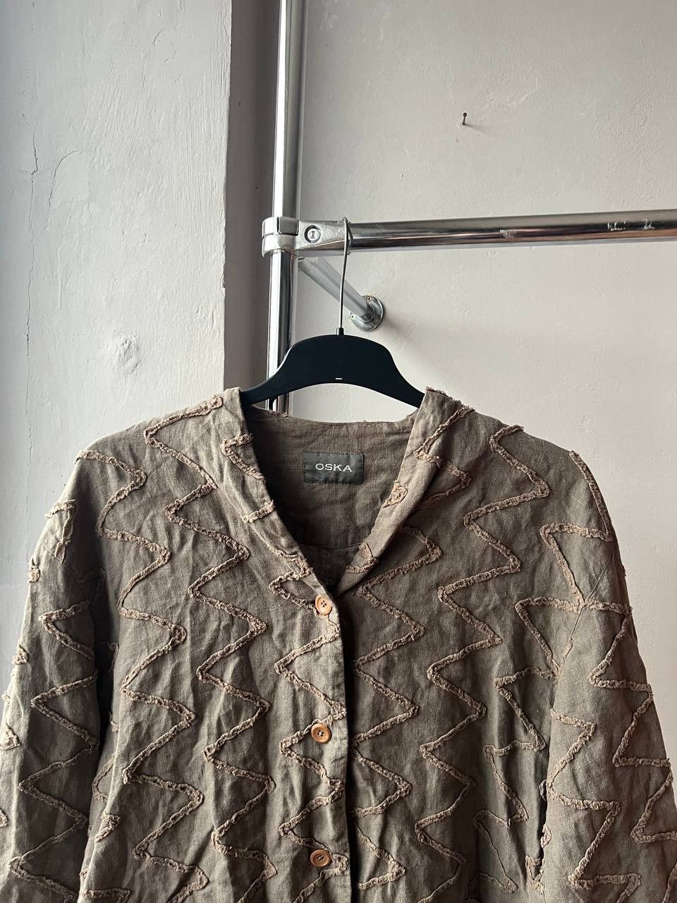 OSKA OSKA DESIGN LINEN JAPANESE BUTTON BLAZER JACKET RELAXED FIT Size XS / US 0-2 / IT 36-38 - 3 Thumbnail
