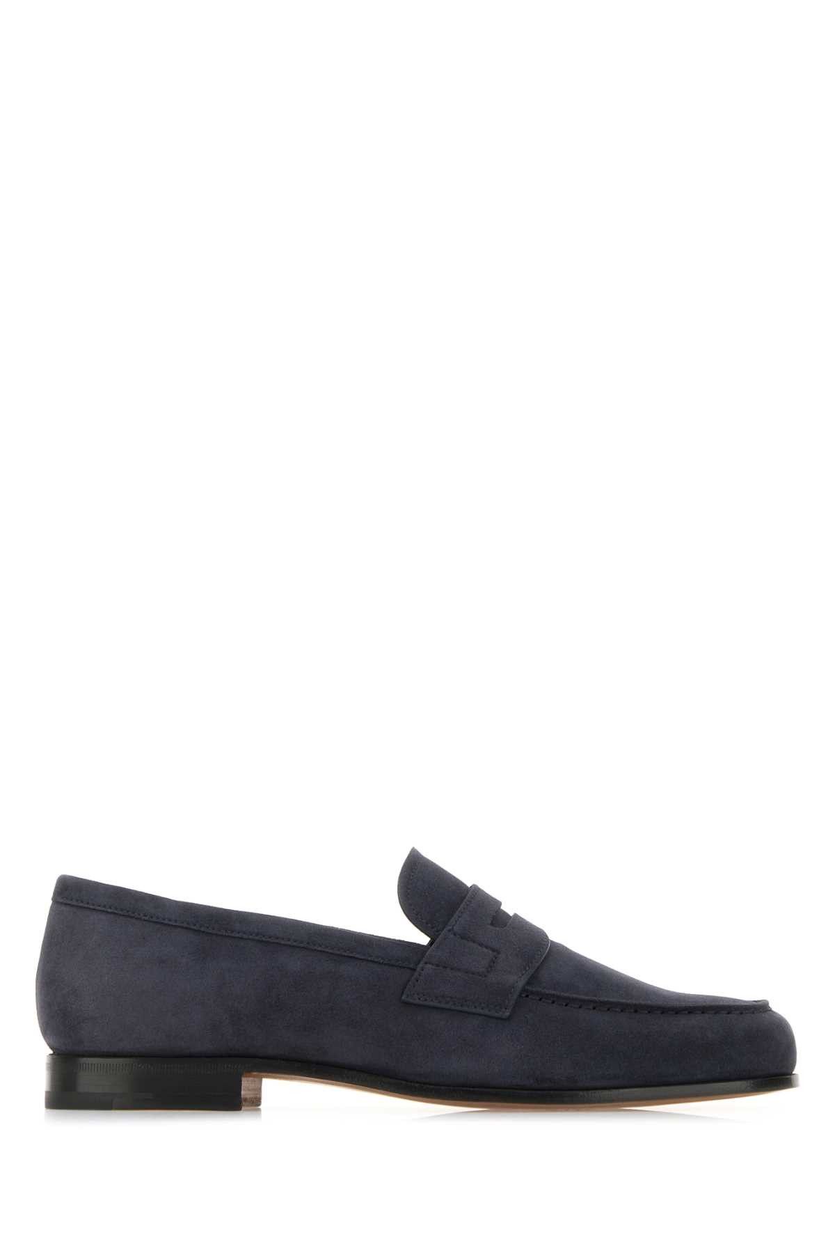 Church's Navy Blue Leather Heswall Loafers Size US 8 / EU 41 - 1 Thumbnail