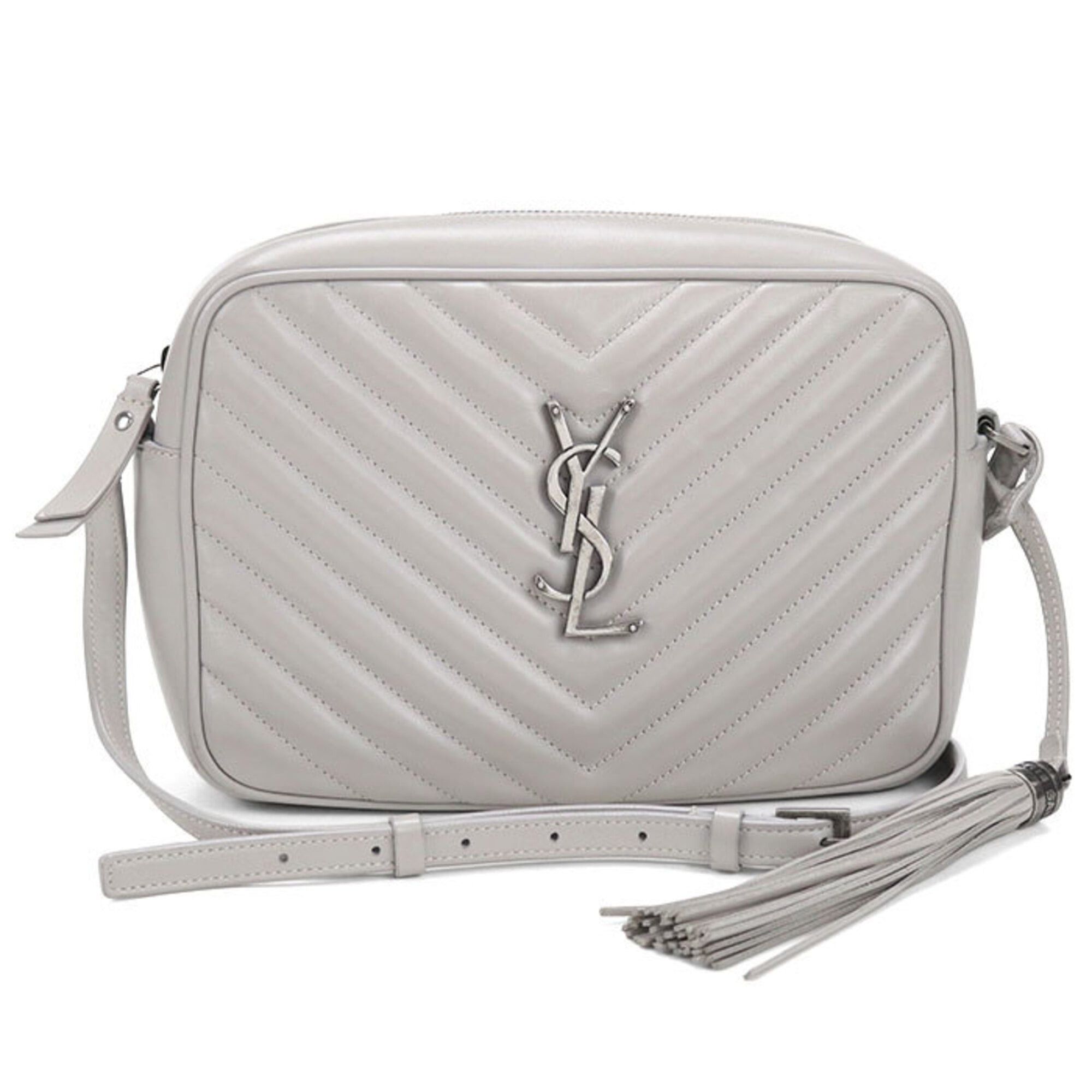 Saint Laurent Paris SAINT LAURENT (Saint Laurent) Crossbody Shoulder Bag 612544 Camera Bag, Women's, Gray Size ONE SIZE - 1 Thumbnail
